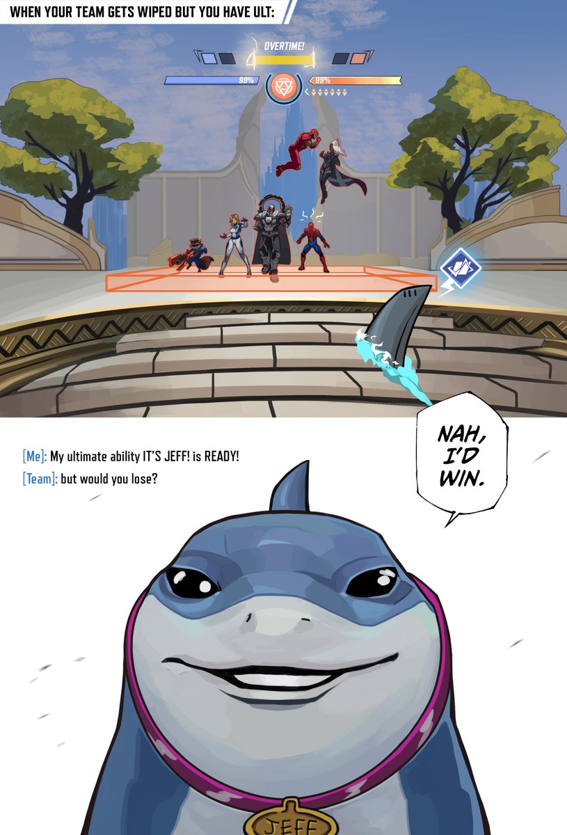 patcreates_'s tweet image. Nah I'd Jeff #jeffthelandshark #MarvelRivals #MarvelRivalsfanart