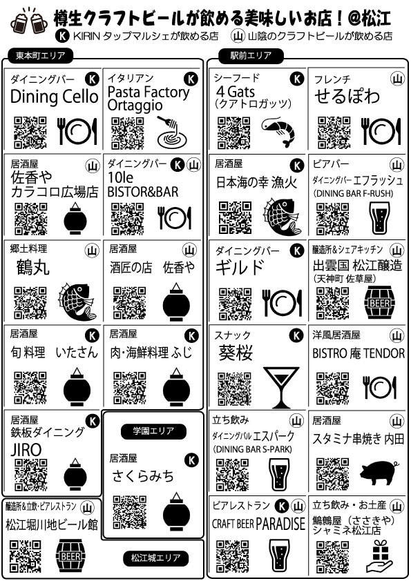 beerhearn's tweet photo. クラフトビアフェス松江＠松江城2025
チラシできましたよ～～。
今年はチラシ裏面に「樽生クラフトビールが飲める美味しいお店＠松江」も作成！
こちらの画像からも各店の情報ページにいけますので、イベントに参加出来ない方もご利用下さい～～～。
#クラフトビアフェス松江 https://t.co/fP8eWUY0bO