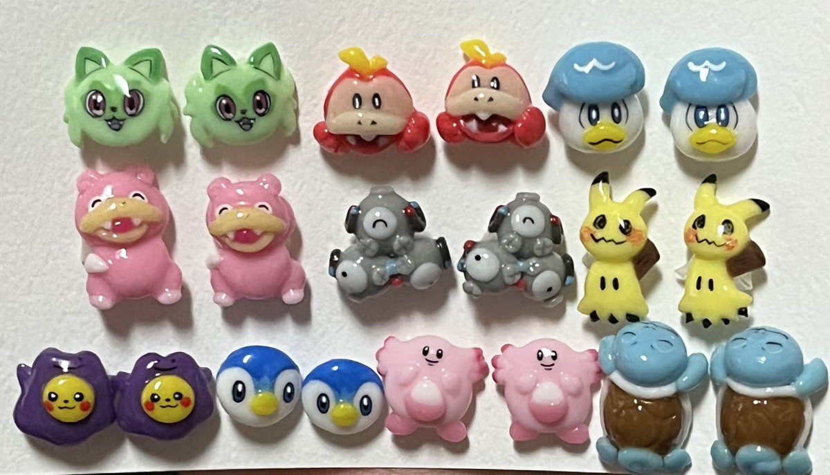 ポケモン　ネイルパーツ ポケモン ネイルパーツ ニャオハ ホゲータ クワッスetc