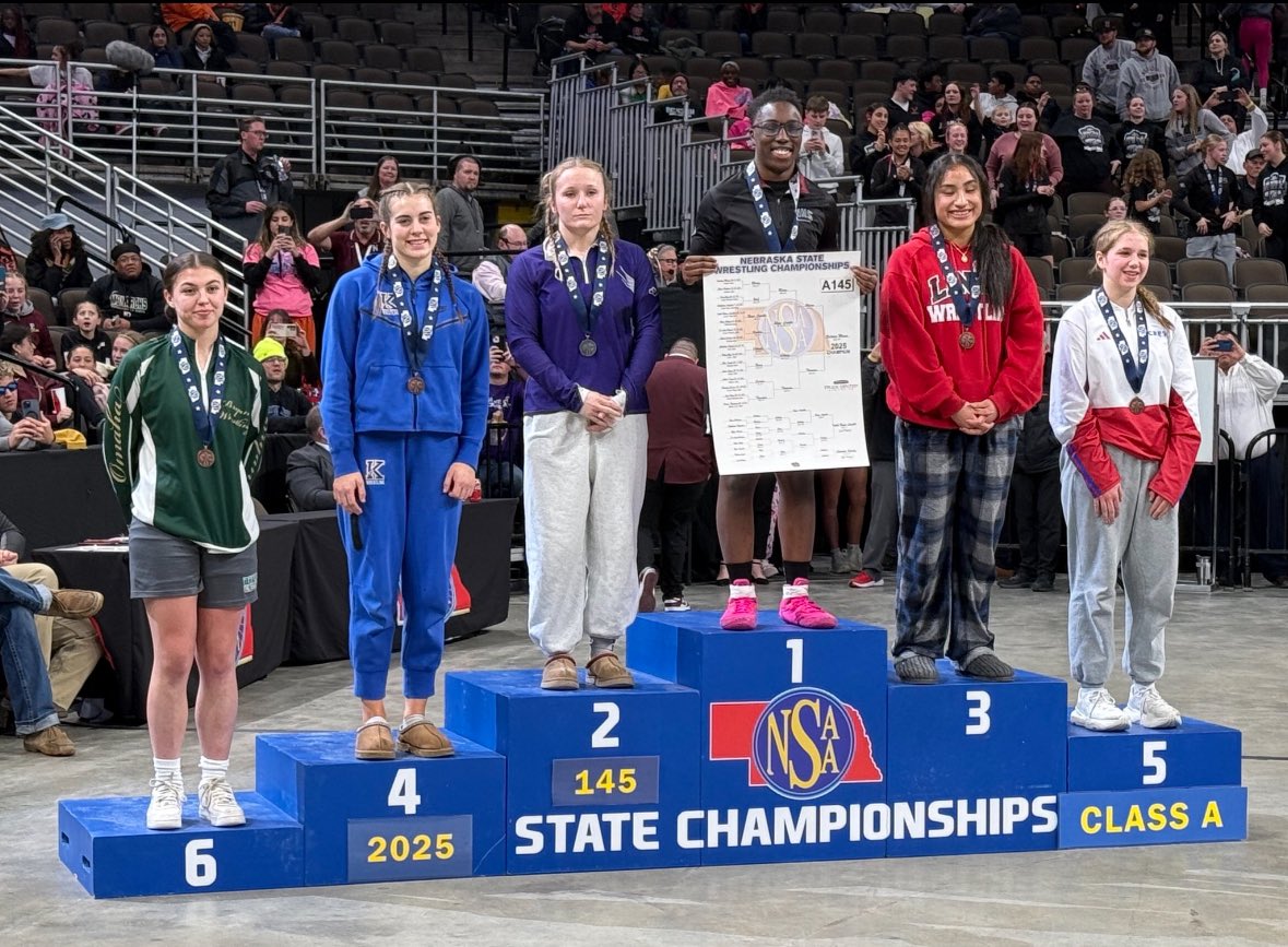 Congrats to Farrin Thiemann on finishing 2nd at the Girls State Wrestling Tournament!!!!  Outstanding season!!!