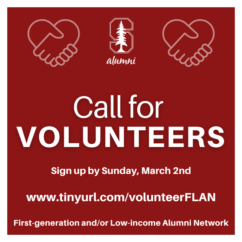 Want to help grow our FLI Alumni Network? 
Have ideas to support the #FLIalumni community? Learn more and sign up by Sunday, March 2nd for our winter season  - tinyurl.com/volunteerFLAN #Stanford #StanfordAlumni #FLI #FLIatStanford #FLIalumni #StanfordVolunteer