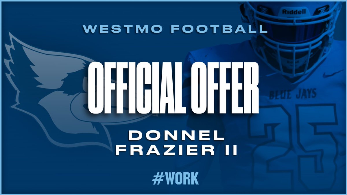 ๐๐ธ๐ท๐ท๐ฎ๐ต๐ต ๐๐ป๐ช๐๐ฒ๐ฎ๐ป ๐ต๐ต (@_donnellfrazier) on Twitter photo After a great conversation with <a href="/CoachKoustmer/">Coach Koustmer</a> I am blessed to say that I have received an offer from <a href="/WESTMOFB/">Westminster College Football</a> After a great conversation with <a href="/CoachKoustmer/">Coach Koustmer</a> I am blessed to say that I have received an offer from <a href="/WESTMOFB/">Westminster College Football</a>