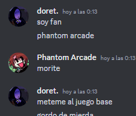 SrDoret's tweet photo. chicos, logre hablar con phantom arcade. https://t.co/1qGC38cz9p