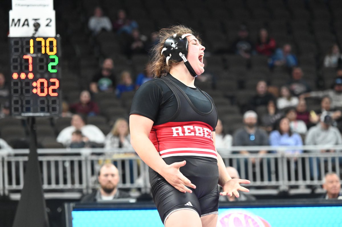 NEBwrestle's tweet photo. Rylee Kursave from Arcadia-Loup City wins the Class B 170lb State Championship! 

📸 @JustineGarman20 https://t.co/AruuVNZ7he