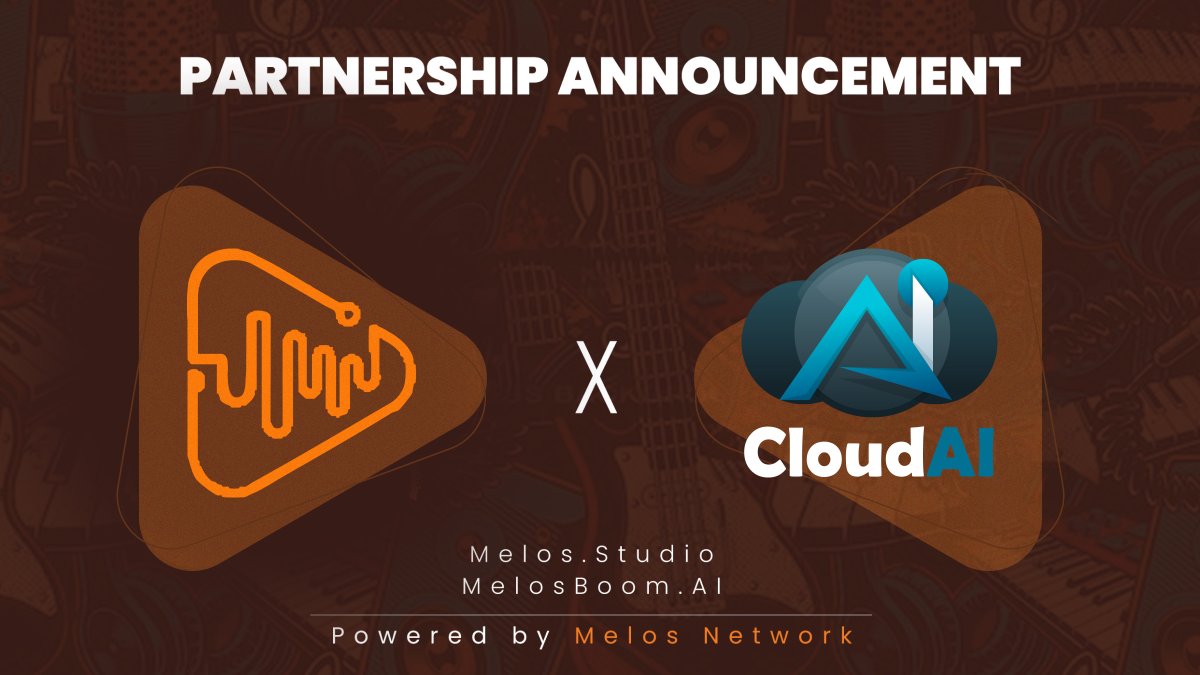 We are thrilled to announce our strategic partnership with <a href="/CloudAI_CLAI/">CloudAI</a>

A decentralized cloud service infrastructure, integrating AI-driven resource management and advanced cryptography to provide computing solutions for AI Agents.

#RockinWithMelos #MusicNFT #DePIN
