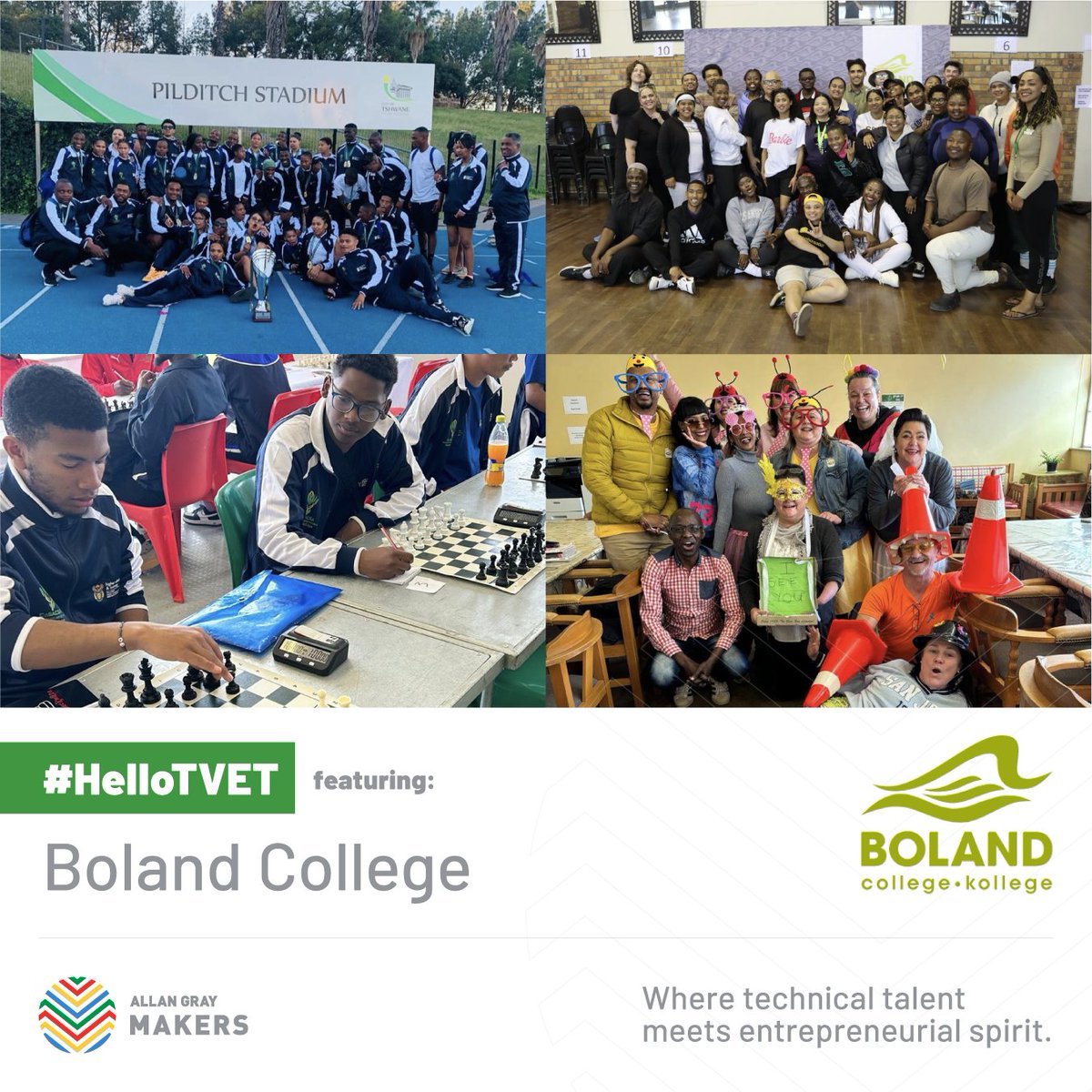 #HelloTVET: Meet Boland College, empowering students with quality education &amp; practical training.

With 5 campuses across the Boland, they offer diverse programmes to meet SA's evolving needs.

Explore more: bolandcollege.com

#TVETCollege