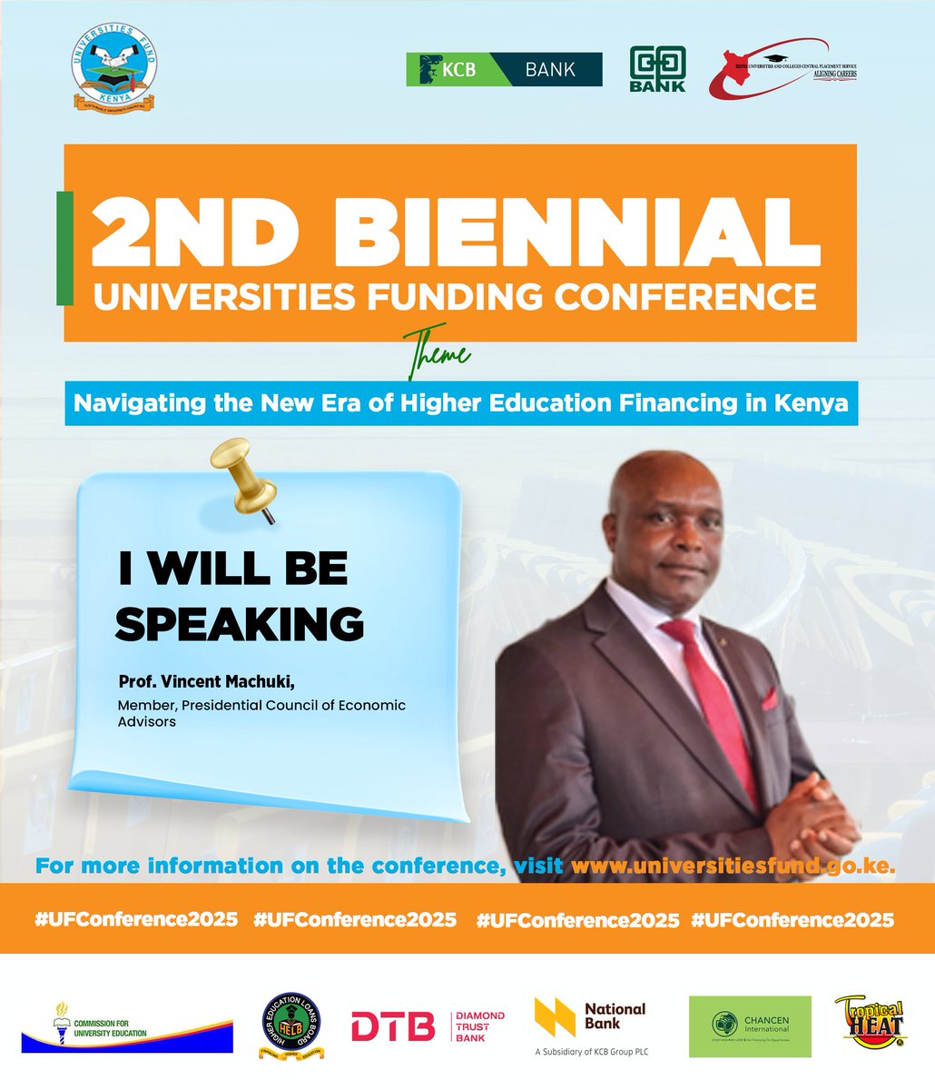 Universities Fund (@ufkenya) on Twitter photo Meet our speakers for the #UFConference2025.
Follow the conversation. Don’t miss out! <a href="/HELBpage/">OFFICIAL HELB PAGE</a> @KCBGroup <a href="/DTBKenya/">DTB Kenya</a> <a href="/TropicalHeatGrp/">Tropical Heat Group</a> <a href="/CUE_Kenya/">CUE</a> <a href="/KUCCPS_Official/">The Placement Service</a> <a href="/Coopbankenya/">Co-op Bank Kenya</a> Meet our speakers for the #UFConference2025.
Follow the conversation. Don’t miss out! <a href="/HELBpage/">OFFICIAL HELB PAGE</a> @KCBGroup <a href="/DTBKenya/">DTB Kenya</a> <a href="/TropicalHeatGrp/">Tropical Heat Group</a> <a href="/CUE_Kenya/">CUE</a> <a href="/KUCCPS_Official/">The Placement Service</a> <a href="/Coopbankenya/">Co-op Bank Kenya</a>