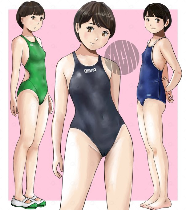 久々 サチの競泳水着です😋 