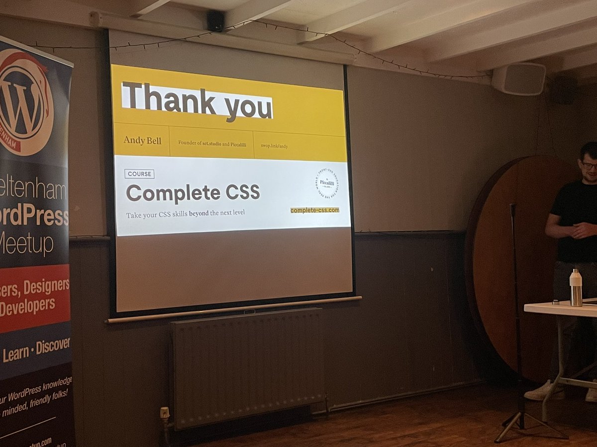 Brilliant talk from Andy Bell last night at the local meetup! It was more than we were expecting, packed with really useful insights on processes, communication, and how to build a resilient and successful agency ethos. Great talk thanks so much, Andy! 👍🙏👌