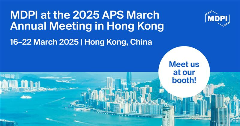 <a href="/Particles_MDPI/">Particles MDPI</a> and other MDPI journals will be attending the 2025 APS March Annual Meeting, 16–22 March 2025, Hong Kong

🧐Welcome to chat with us at our booth!
mdpi.com/about/announce…

<a href="/MDPIOpenAccess/">MDPI</a>