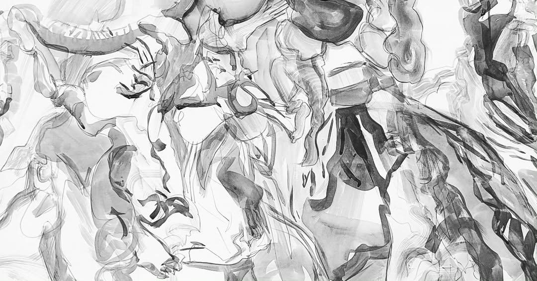 RatheeNeeraj's tweet image. somersault in grey 

#inprocess #painting