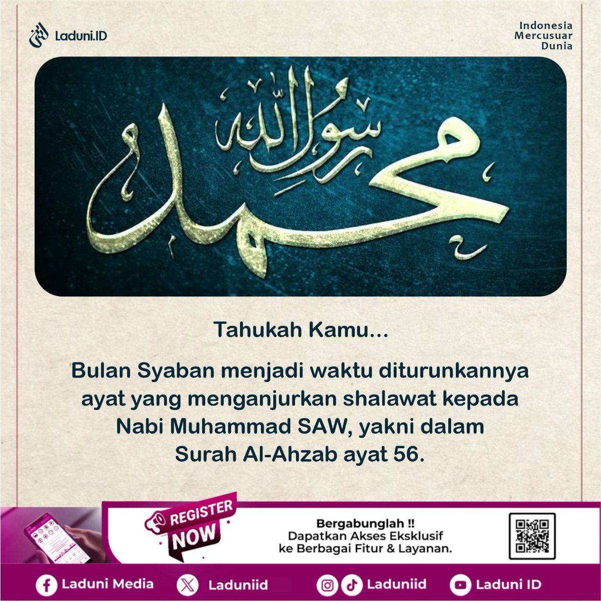 laduniid's tweet image. Sudah tahu belum sobat?

#syaban #shalawat
@DakwaTime @dakwapedia