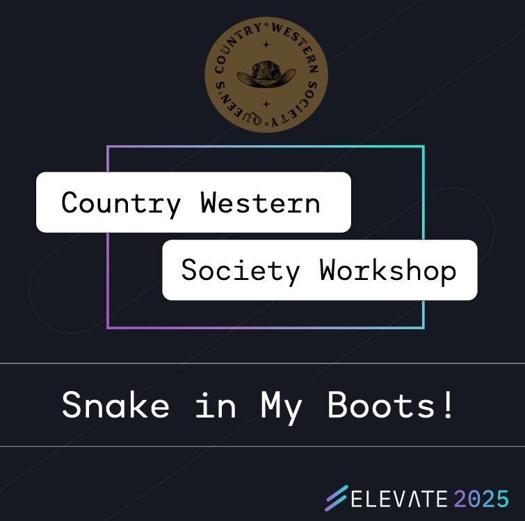 Our next workshop is from QUB Country Western Society 🎉 

Get ready for a wild showdown! Decorate your own fake snake, compete in teams to see who can toss the most snakes into a cowboy boot! A lighthearted, high-energy challenge for all country lovers! 🌵🎶