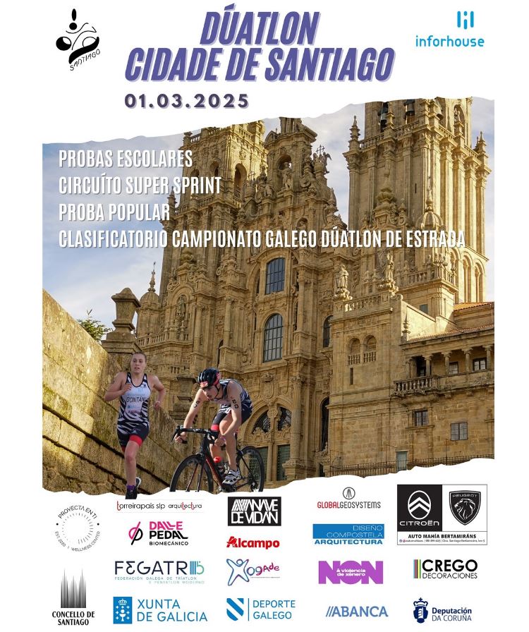 ¡¡Lembra que este sábado temos unha cita co deporte e o equipo do <a href="/triinforhouse/">Triatlon Inforhouse Santiago🦓</a> no #DuatlonSantiago2025!! 🏃‍♂️🚴‍♀️

#SomosDeporte #somosInforhouse #máscercadeTI