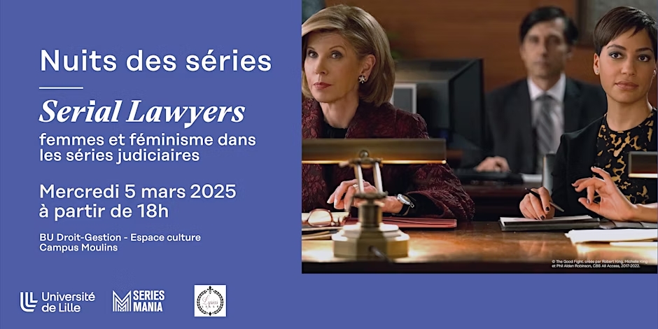 Université de Lille (@univ_lille) on Twitter photo 👩⚖️ La <a href="/BULilleDG/">BU Lille - Droit-Gestion</a> propose une soirée immersive, avec débats, jeux et un procès fictif captivant sur la thématique des femmes et du féminisme dans les séries judiciaires.
Dans le cadre du Festival #SeriesMania 👇
newsroom.univ-lille.fr/actualite/nuit… 👩⚖️ La <a href="/BULilleDG/">BU Lille - Droit-Gestion</a> propose une soirée immersive, avec débats, jeux et un procès fictif captivant sur la thématique des femmes et du féminisme dans les séries judiciaires.
Dans le cadre du Festival #SeriesMania 👇
newsroom.univ-lille.fr/actualite/nuit…