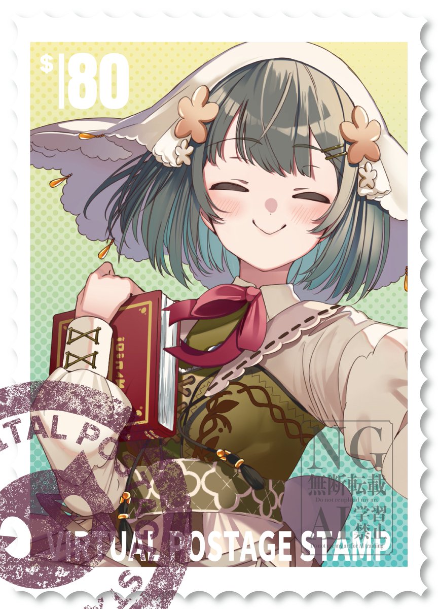 Amagami8110's tweet photo. ✨フリー素材✨

切手になれる！
そんな素材です

・いいね＆RTで使用OK⭕️
・自作発言・二次配布NG❌
フォローは任意 

モデル詳細とカラバリはリプ欄

#フリー素材 #Vtuber素材 #ばいとのお仕事 https://t.co/pd60XoiduX