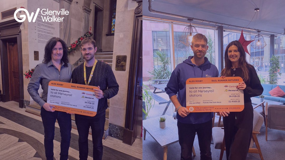 We are delighted to support our very own Stuart Capstick and Jo Sproson as they join Alex Rigby on his incredible charity run for Centre 56! Jo and Stuart would be grateful for any donations zurl.co/iUi5K  &amp;  zurl.co/W9uin 
#RunningTheRailways  <a href="/merseyrail/">Merseyrail</a>