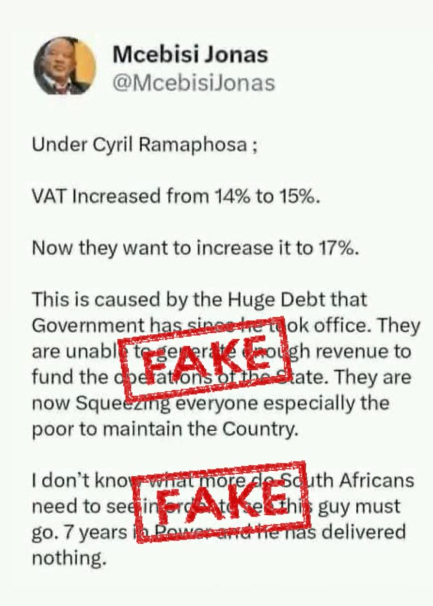 It has come to our attention that there is an “X” account impersonating MTN Group’s Chairperson, Mcebisi Jonas, and spreading misinformation. Jonas does not have an official “X” account . We note that these are not the views of our Chairperson and of MTN Group and are taking the