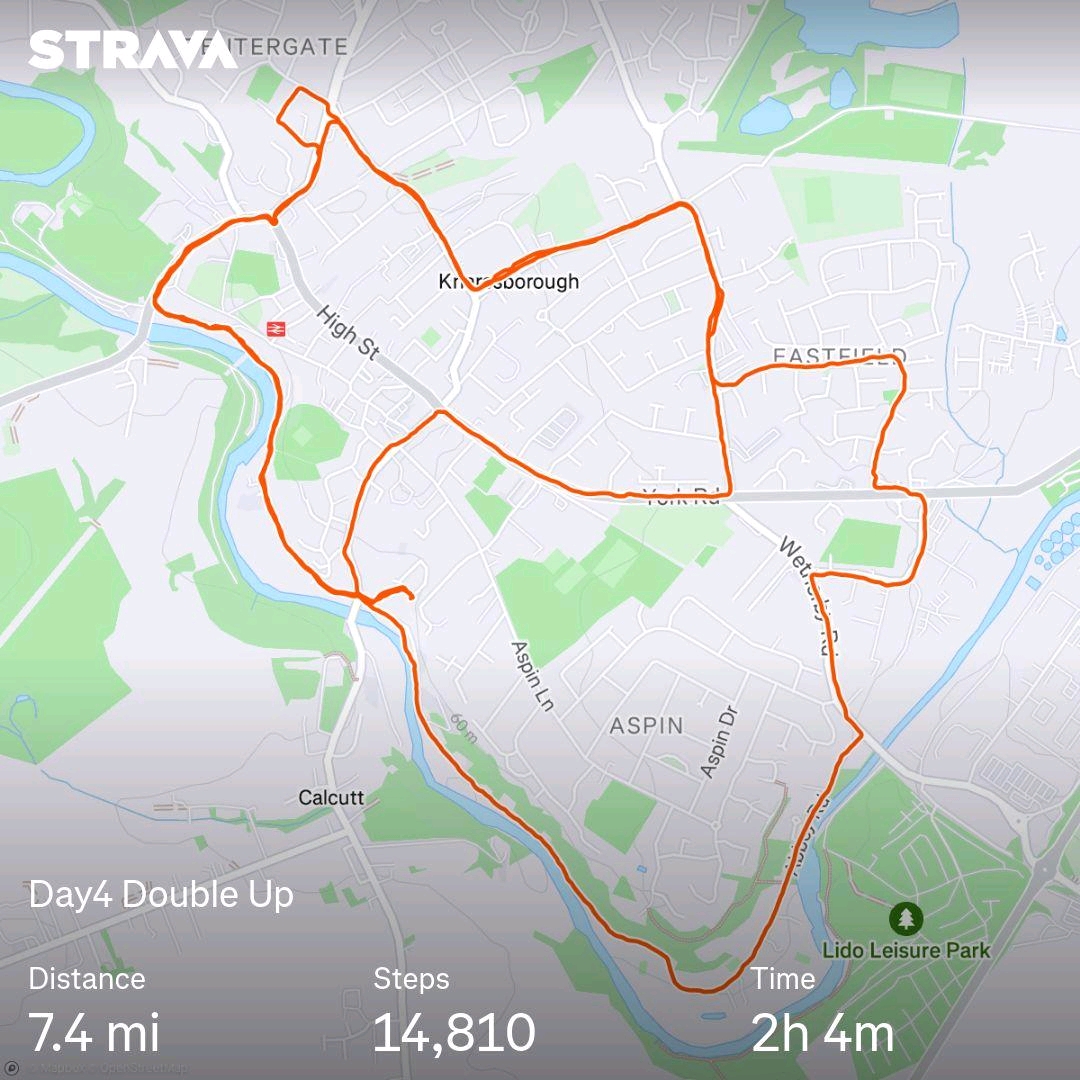 Day 4 of my #DoubleUp  challenge; over half way through.  20.09 miles left to walk in 3 days. Raising money for <a href="/LDShospcharity/">Leeds Hospitals Charity</a> <a href="/LeedsHospitals/">Leeds Teaching Hospitals</a> justgiving.com/page/paulas-do… Looking forward to the weekend;  covering some of the miles with friends and family 💜 how are you doubling up?