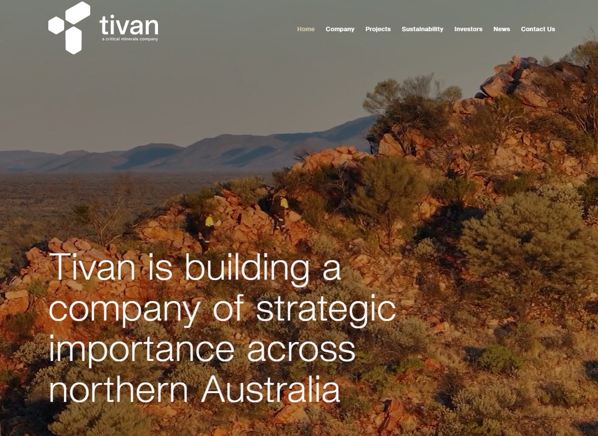 .<a href="/Tivan_Limited/">Tivan Limited</a>'s new website is up. New mission, new people, and soon, a new project, all reflecting the dynamic journey we are on. Enjoy.🐊