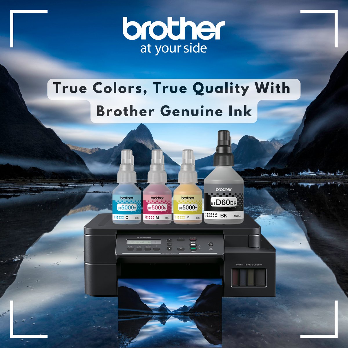 brotherindia's tweet image. Print with Confidence! Choose Brother Genuine Ink.

Why settle for less when you can have brilliant colors, sharp text, and long-lasting prints? 

✅ Unmatched Quality
✅ Long-Lasting Prints 
✅ Protect Your Printer 

#BrotherInks
#BrotherConsumables #GenuineBrotherConsumables