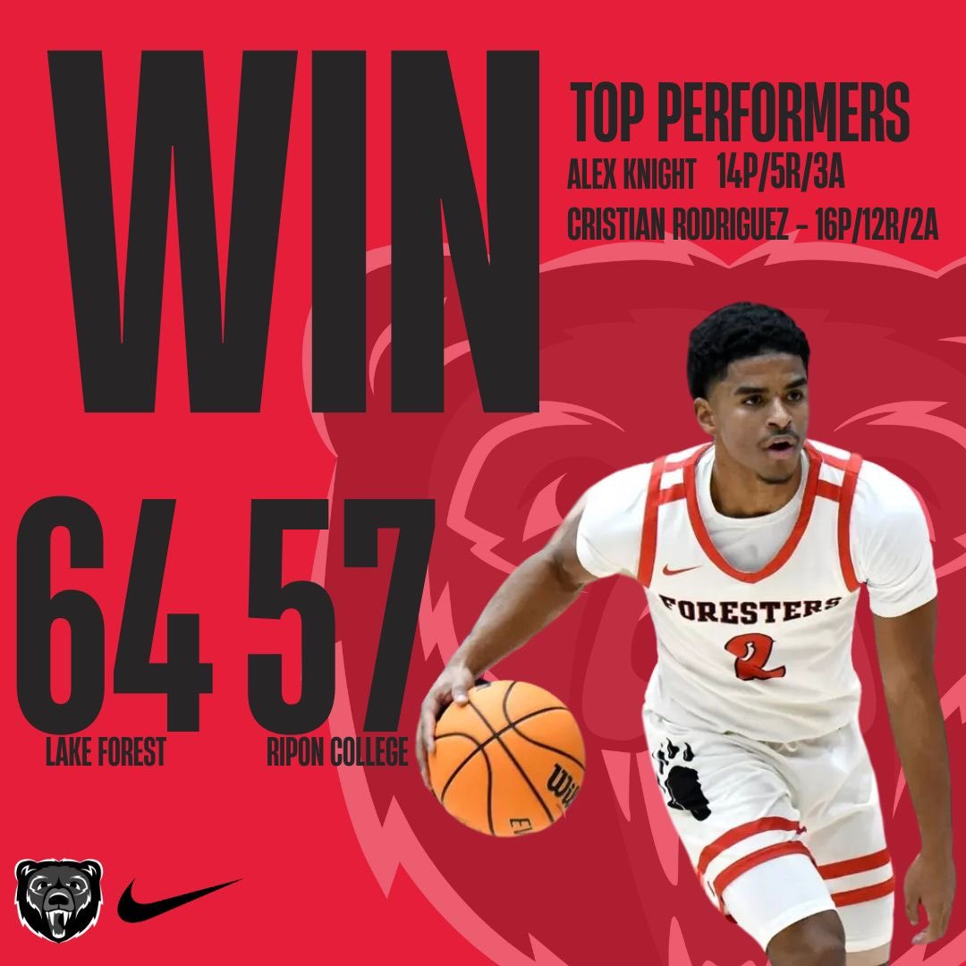 Foresters secure top 4 seeding and an 7-1 home record in conference play🔥

Forester finish the regular season at Beloit this Saturday to secure a playoff berth for the first time since 2020‼️

#dwwd #goforesters🐻🏀