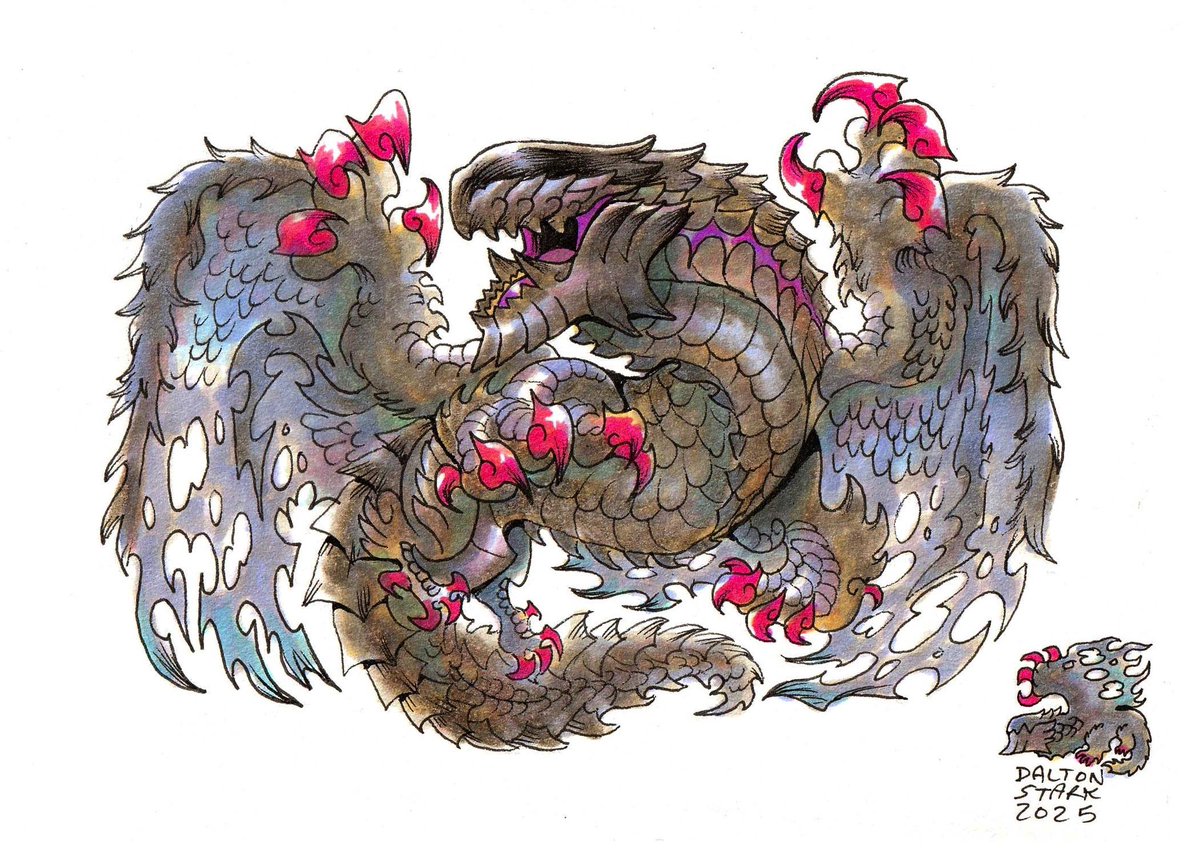 daltondoodles's tweet image. Gore Magala >:D #monsterhunter #MonsterHunterWilds #goremagala