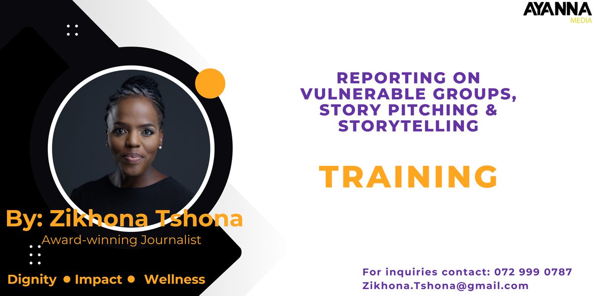 ZikhonaTshona's tweet image. JOURNALISM TRAINING: 

Universities and newsrooms, here&apos;s an opportunity to get training on: 

Setting your story apart

Visual storytelling

Building a contact base/ Trust

Taking care of yourself...and more 

To book me for training, please see below