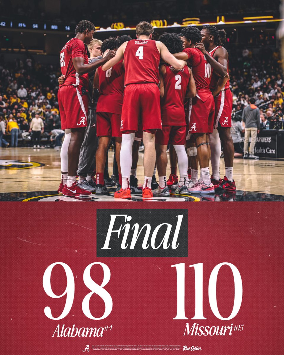 AlabamaMBB's tweet image. Final.