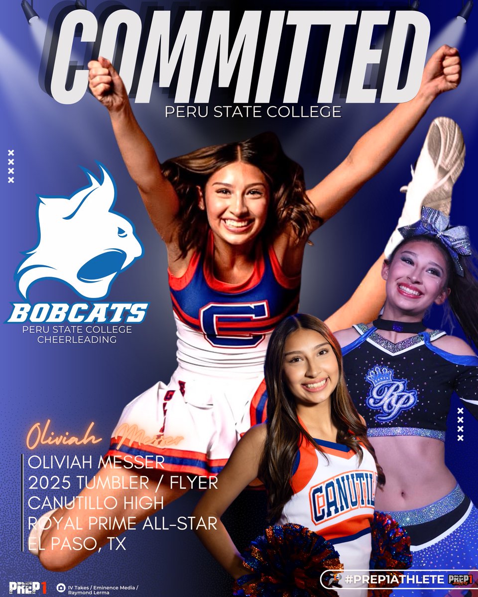 Oliviah Messer (@oliviahm2025) on Twitter photo After careful consideration, I announce my commitment to Peru State College! Thank you to all my family, coaches, and mentors who supported me throughout my years of cheerleading. #GoBobcats
<a href="/Prep1Athletes/">PREP1 Athletes</a> <a href="/RealJesseTovar/">Jesse Tovar</a> <a href="/Prep1USA/">PREP1</a> <a href="/PeruState/">Peru State College</a> <a href="/Prep1Media/">PREP1 Media</a> After careful consideration, I announce my commitment to Peru State College! Thank you to all my family, coaches, and mentors who supported me throughout my years of cheerleading. #GoBobcats
<a href="/Prep1Athletes/">PREP1 Athletes</a> <a href="/RealJesseTovar/">Jesse Tovar</a> <a href="/Prep1USA/">PREP1</a> <a href="/PeruState/">Peru State College</a> <a href="/Prep1Media/">PREP1 Media</a>