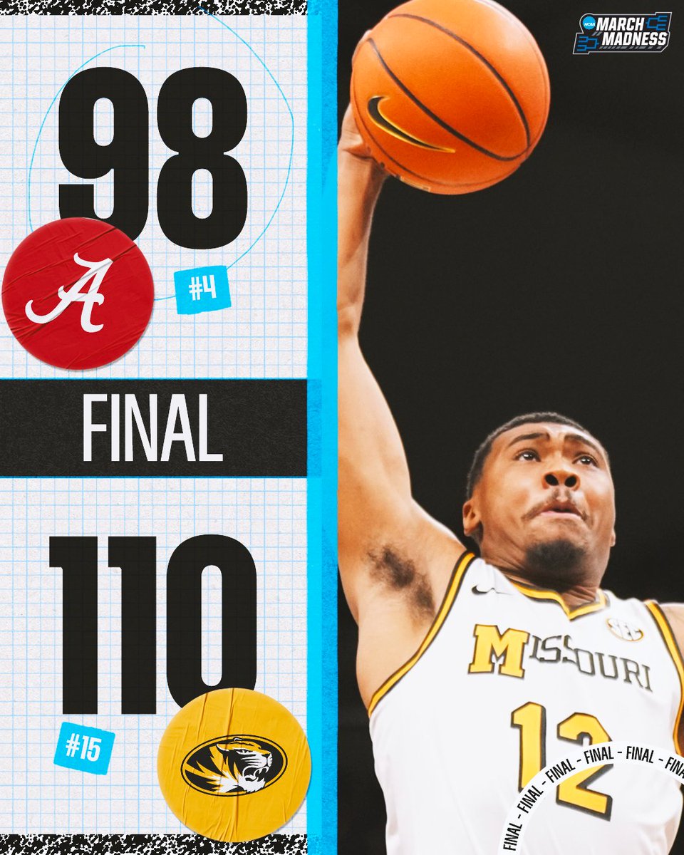 WIRE-TO-WIRE UPSET FOR NO. 15 MIZZOU 🐯

The Tigers take a statement win at home over No. 4 Alabama ‼️