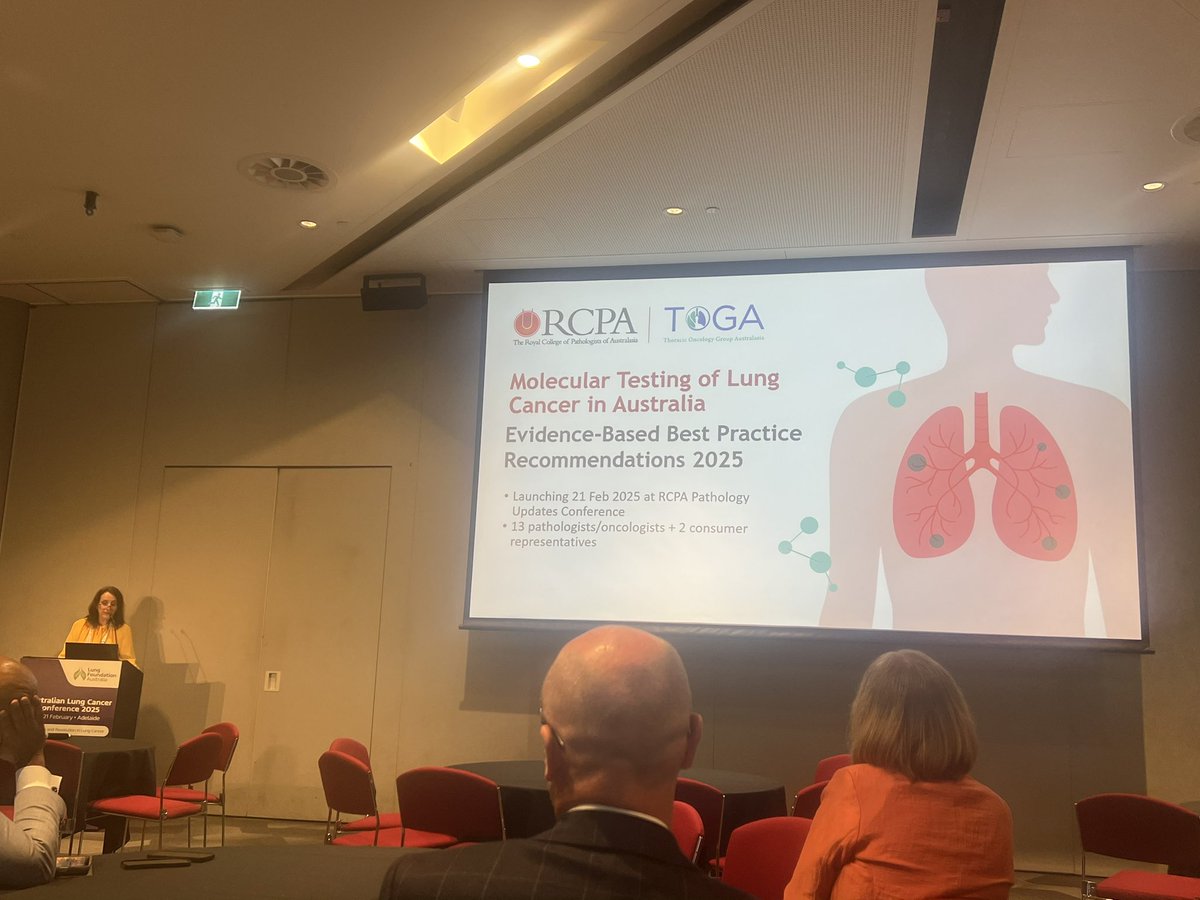 Great to see the Aus molecular lung testing guidelines being released this week. Well done Prof Wendy Cooper and team <a href="/TOGAANZ/">Thoracic Oncology Group of Australasia</a> 

#ALCC2025