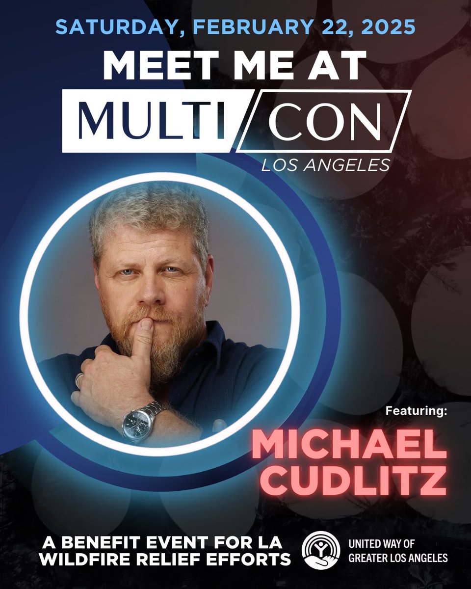 ScottMGimple's tweet image. This Saturday, Feb 22 in LA, TWD is in multiples of three with Khary Payton, Michael Cudlitz, and myself at MULTICON, a benefit for United Way wildfire relief! Fandom, creativity, community for a terrific cause!  Tickets: seetickets.us/event/multicon…