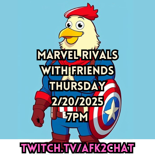 afk2chat's tweet photo. Come see who I carry on Marvel Rivals!
https://t.co/qwmZ0kEGns https://t.co/EuNXDzPBs2