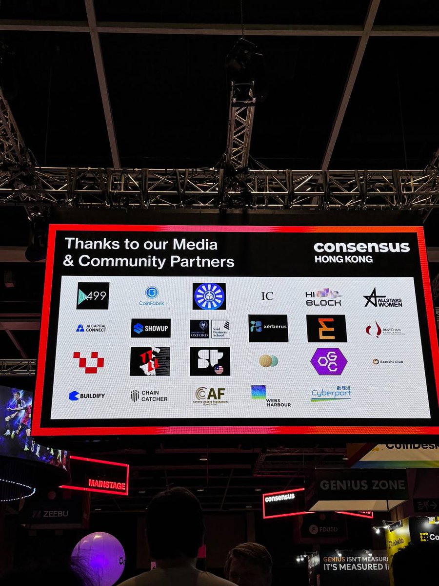 MattersLab's tweet image. As the community partner of @consensus_hk , we have a fruitful time during the event with incredible energy & global connections. 
good vibes 🌟 #web3 #crypto #ConsensusHK2025