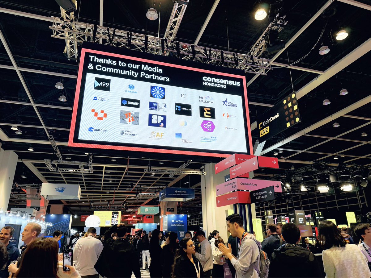 MattersLab's tweet image. As the community partner of @consensus_hk , we have a fruitful time during the event with incredible energy & global connections. 
good vibes 🌟 #web3 #crypto #ConsensusHK2025