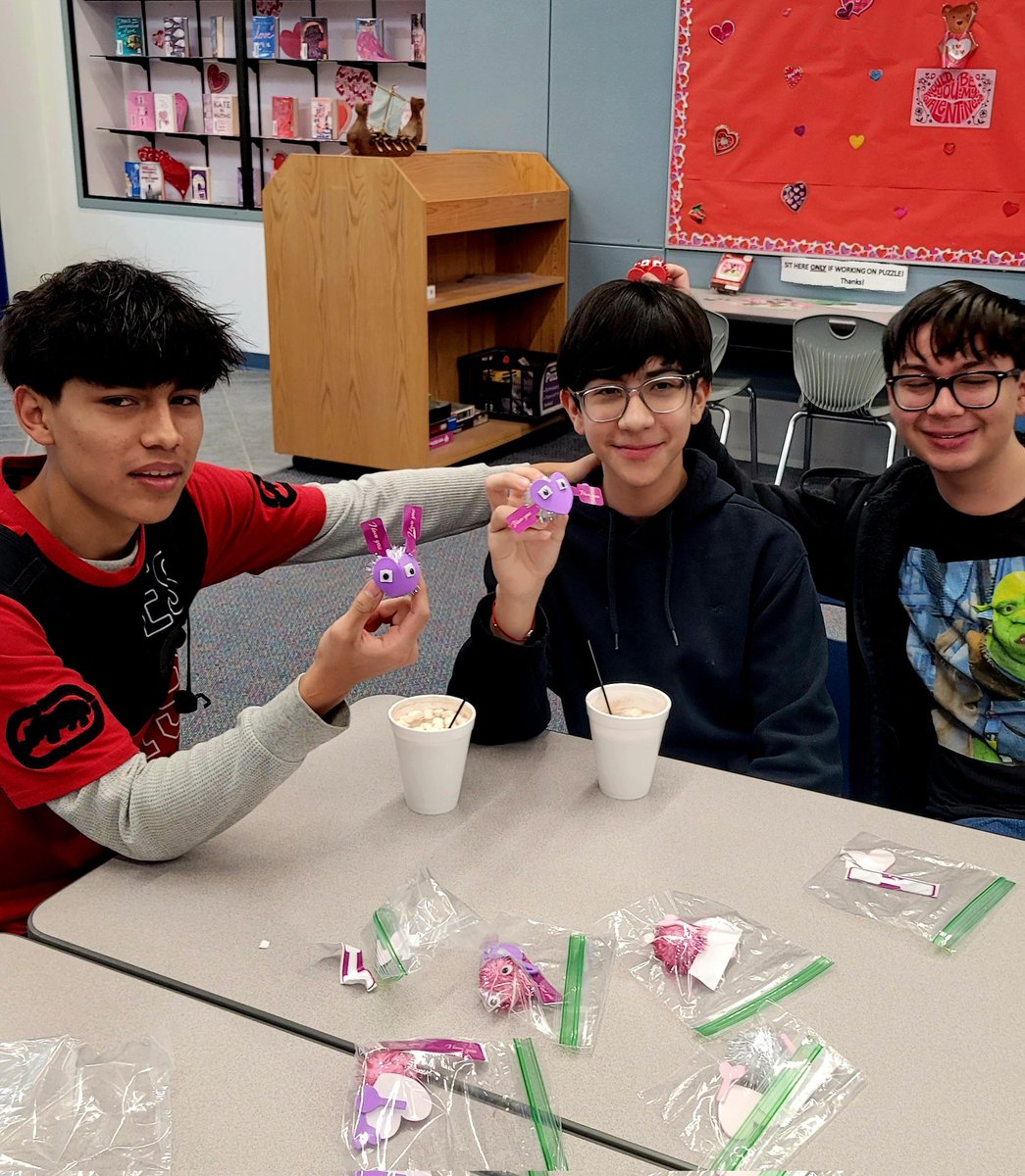 The Lobo Library had our last Cocoa &amp; Crafts for the year. We even made Valentine's for our Valentines. 
Thanks to all who came out to support us.
#weareclint #loboswillbeheard