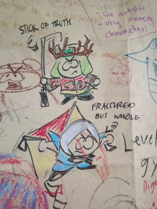 sp doodles in school (more in)#southpark #sptwt 