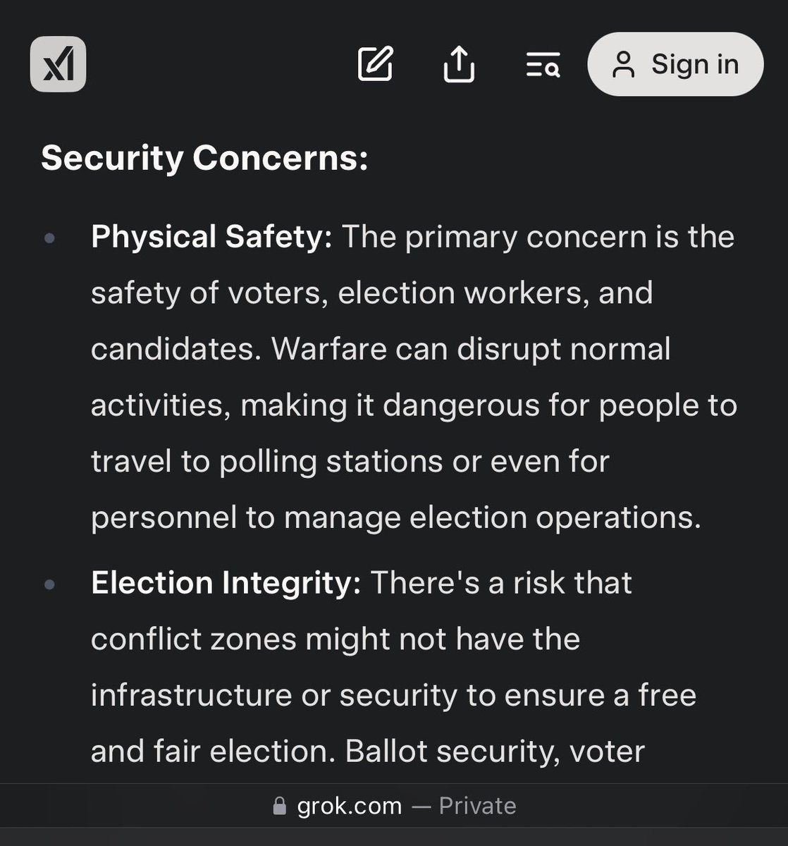 GROK opposing his creators :)