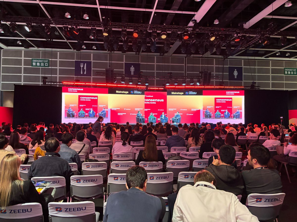 The energy at #Consensus2025 Hong Kong is ELECTRIC! ⚡🚀 The brightest minds in Web3 are here, shaping the future of blockchain, innovation, and decentralization! 🌍🔥 

What’s been your biggest takeaway so far? 👀💡