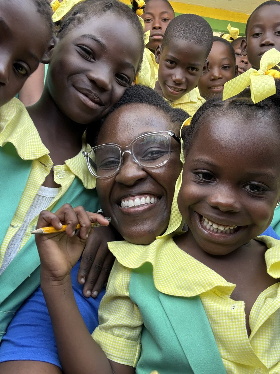 bertrhude's tweet photo. As intense as my schedule has been getting lately, I want to always prioritize school visits in #Haiti🥰. Connecting to students reminds me of my why. It feeds the deepest parts of my soul. 🇭🇹 https://t.co/gLhuRB5qJG
