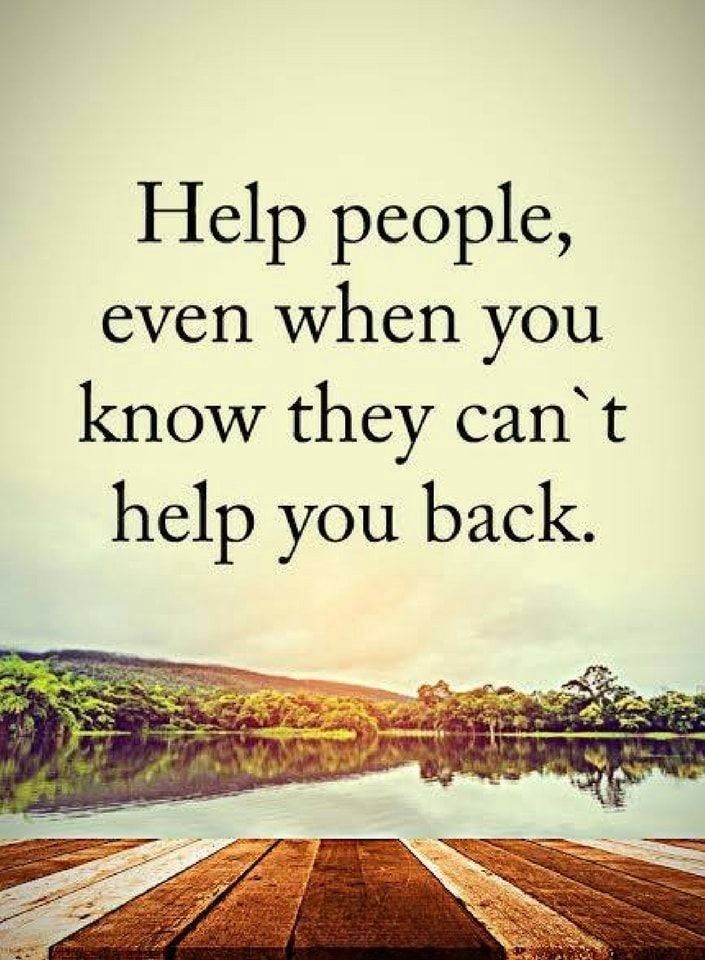 Just because you can't help everyone doesn't mean you shouldn't help everyone you can.