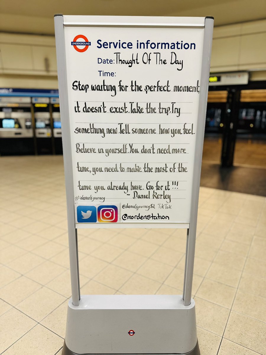 Thursday 20th February 2025 Thought Of The Day From Morden Underground Station by Daniel Kerley <a href="/danielsjourney1/">Daniel Kerley</a> #danielsjourney