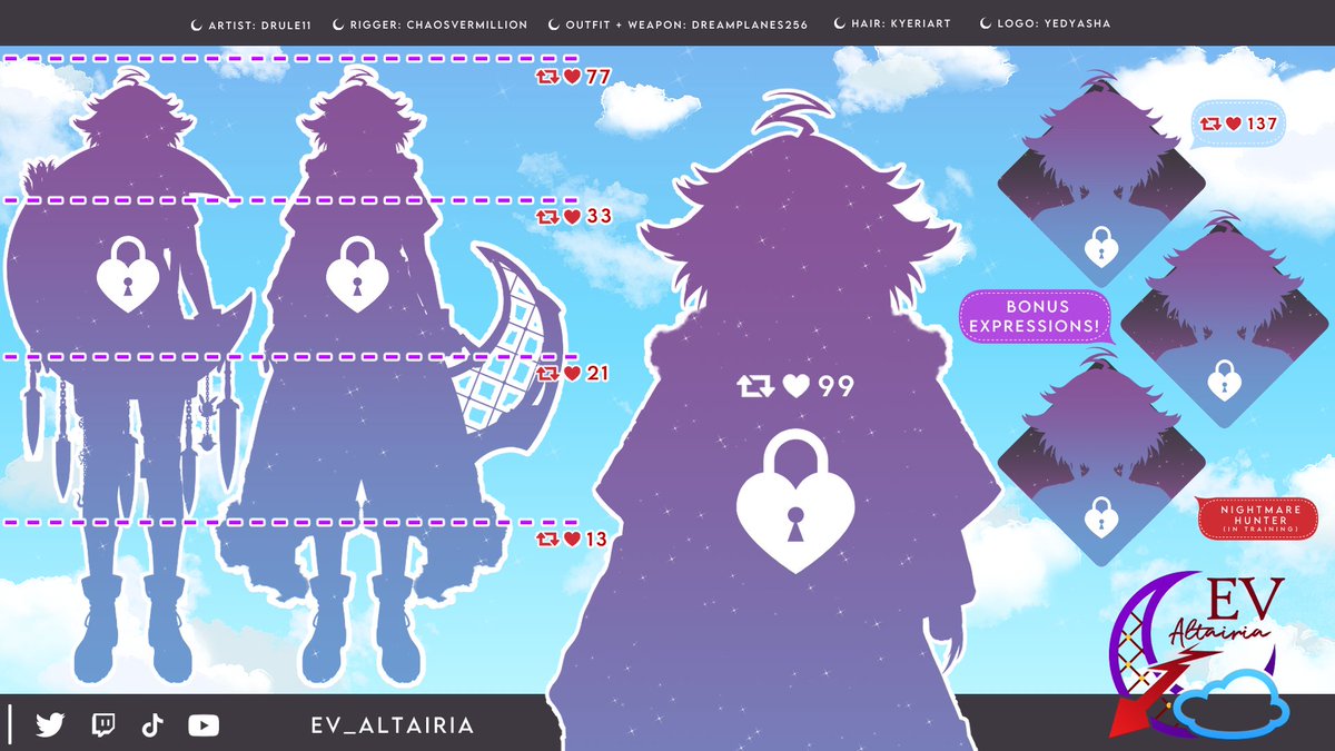 🪬😴MODEL REVEAL😴🪬

The world’s wimpiest Nightmare Hunter (in training) is making her entrance!

Pleaseeee help me out I’ve been dealing with the FOMO for way too long I wanna hop on all the VTuber trends!! 🥺🙏

❤️ &amp; 🔁 to set me free!