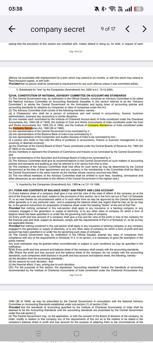 CSNikhilHJoshi's tweet image. #CMACSfortaxaudit
#taxaudits

Formulation of Accounting Standards: 

In comparison with the Companies Act, 1956 and 2013. 

The CS, CMA and various experts were involved under the Companies Act, 1956. Later everyone was removed completely. This is Monopoly.