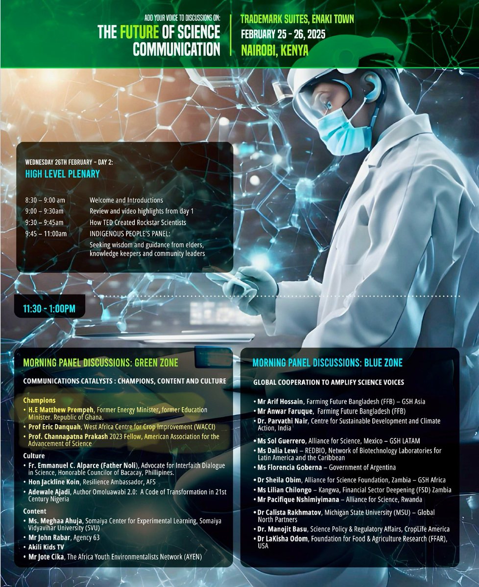 Those that are or planning to be in Nairobi, reach out to meet our Director <a href="/Pacifiquens/">Pacifique</a> who will be representing us at this special event.

Let's get together with the expert from across the World to define what is the future of energy distribution and science communication.
