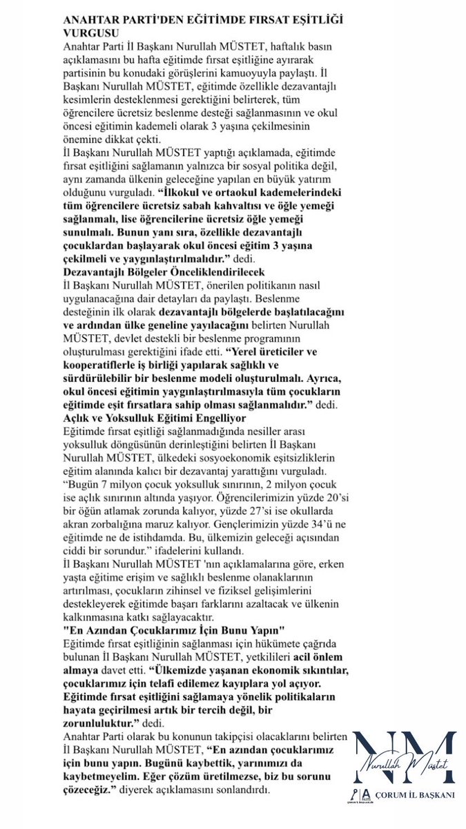 Basın Açıklaması