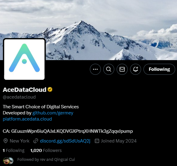aeiyuuu's tweet photo. Glad to see $ACE by @acedatacloud getting the attention it deserves. Real technology, real product, trusted by many brands.

No snipers. No insiders.

Just a brilliant dev who works hard and livestreams his coding.

Meet @cuiqingcai (One of the best Python devs in China)

1/4 https://t.co/8FCoqeHdo4
