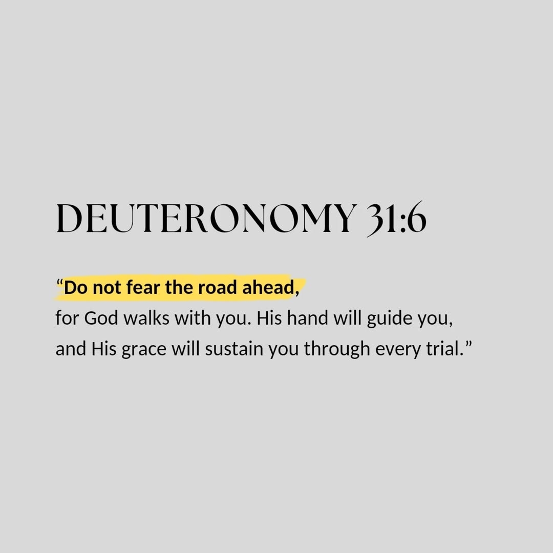 DEUTERONOMY 31:6