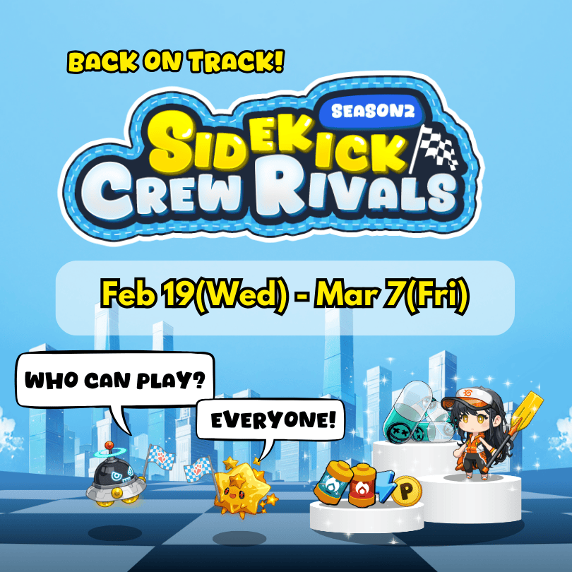 supervlabs's tweet photo. 🔥 Sidekick Crew Rivals Season 2🔥

🧵1/7
🏆 540 APT prize pool for the GRAND RACE!
🎁 Bonus $60 USD in items – Sidekick Capsules, Epic & Legendary Costume NFTs!
💡 How to join?
Just sign up at https://t.co/qFggWY1GQO and enter the event!

More details below! ⬇️